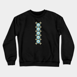 Blue Flower Boho Chic Crewneck Sweatshirt